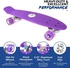 Pany PU Flash Wheels Fish Shape Skate Board With Carrying Bag & Tool - Purple
