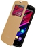 Speed S-View Cover for Infinix Hot X507 - Gold