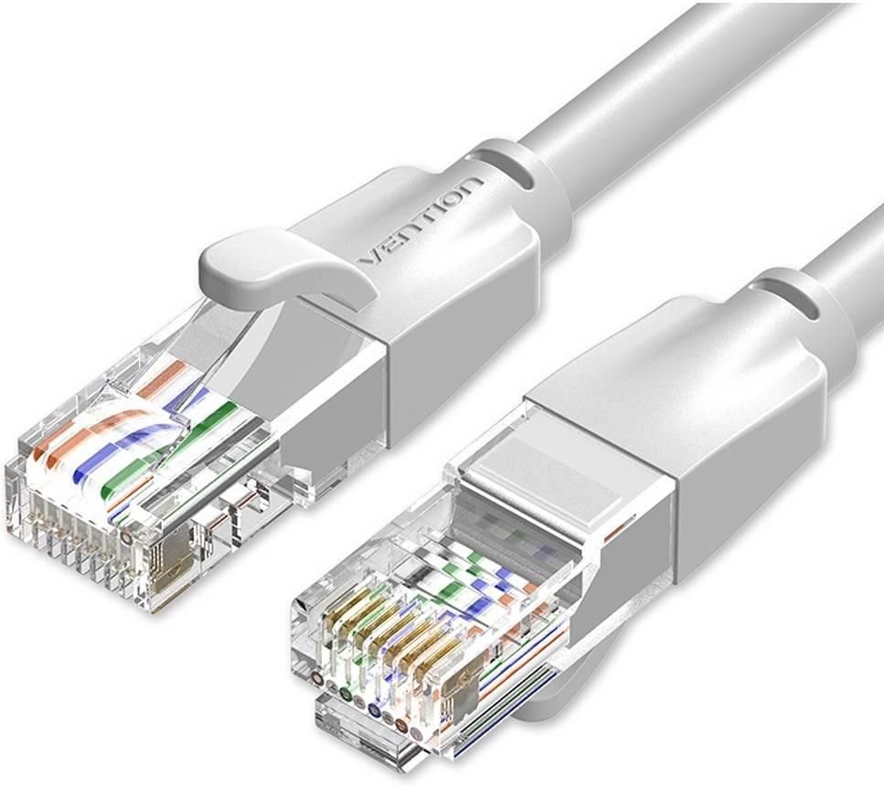 Vention Cat 6 UTP Patch Round Cable, 1000Mbps High Speed, 250MHz Stable Bandwidth, Suitable for Laptop / Projector / Computer, 3 Meter Length, Gray | IBEHI
