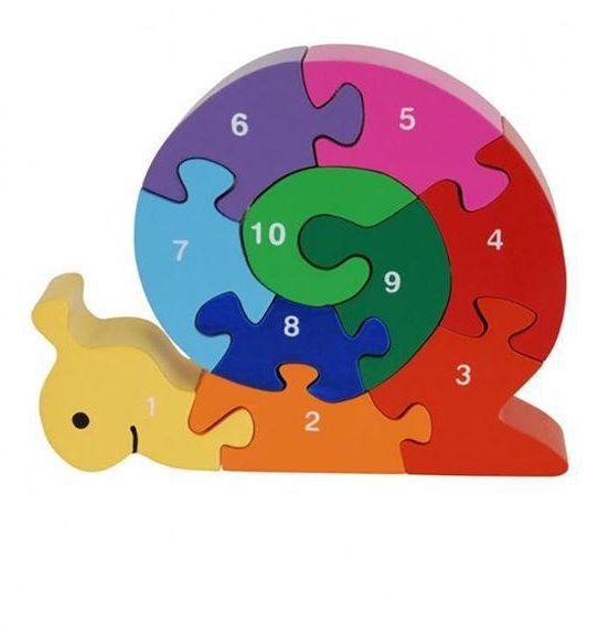 iLearn The Snail Numbers Puzzle -10 pcs