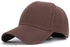 قبعة البيسبول لحماية الشمس والأنشطة الرياضية ، اللون بني