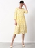 Loose Fit Casual Dress Yellow