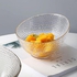 2pcs Transparent Acrylic Fruit Plate, Snack Plate .(large+small)