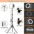 Toshionics 10 inch Ring Light with Tripod Stand and Phone Holder Beauty Ring light for YouTube Tik Tok/Photography Compatible with Cell Phone