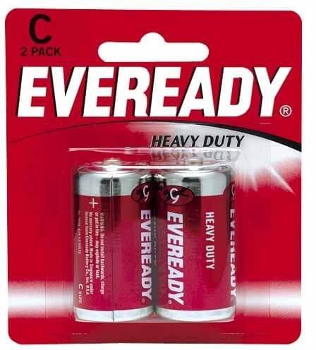 Eveready 1035 Heavy Duty C Battery, (Pack of 2)