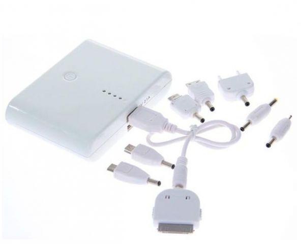 20000mAh White Power Bank External Battery Pack Charger For Apple iPad iPhone Samsung
