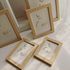 Wood Color Photo Frame Picture Frame Wall Hanging Desk Display Simple Basic Style Combination Family Photo Wall Painting