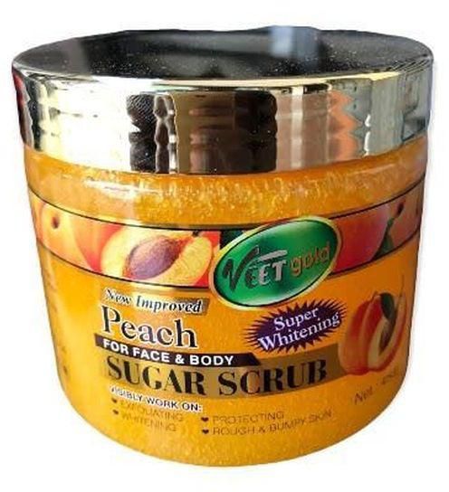 VEET GOLD Face And Body Peach Sugar Scrub 450g