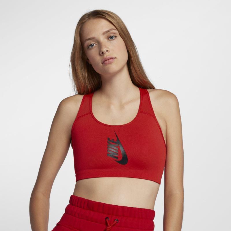 NikeLab Collection Women's Medium Support Sports Bra - Red