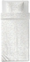 MÖJLIGHET غطاء لحاف و غطاء مخدة - أبيض/نقش فسيفساء ‎150x200/50x80 سم‏