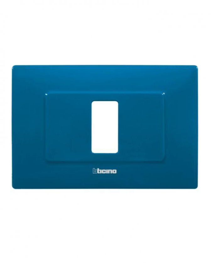 Bticino Magic 1 Module Cover Plate - Blue