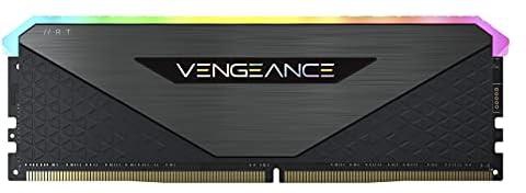 كورسير ذاكرة كمبيوتر مكتبي RGB RT 16GB 2x8GB DDR4 3600MHz C18 من فينجينس، محسنة لسلسلة AMD 300/400/500، متوافقة مع سلسلة انتل 300/400/500، اسود، CMN16GX4M2Z3600C18
