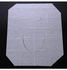 10-Piece Disposable Toilet Seat Cover Paper White 46.5 x 38.5centimeter