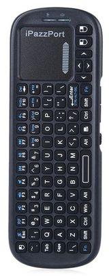 Ipazzport KP-810-19S 2.4GHz Wireless QWERTY Keyboard - Black