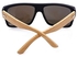 FSGS Black And Gold Fashion Anti-UV Sports Outdoor Sunglasses With Plastic Frame 45443