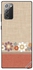 Protective Case Cover For Samsung Galaxy Note20 Leather And Flowers Pattern