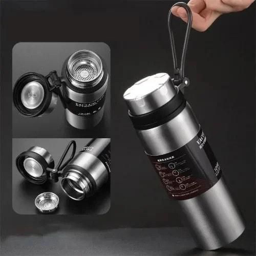 Water Flask Vacuum Cup - 1000ml - Silver
