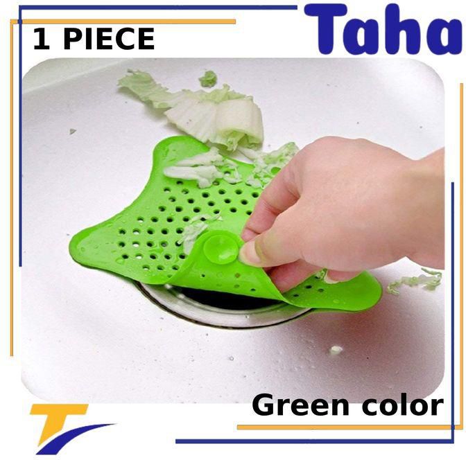 Taha Offer Star Shaped Drain Catcher 1 Piece Green Color