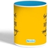 Smile Printed Coffee Mug Yellow/Blue 11ounce