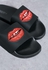 Slogan Slide Sandals