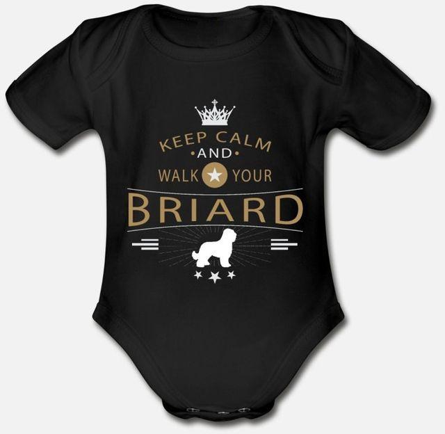 Briard Organic Short Sleeve Baby Bodysuit