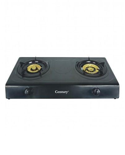 Century Double Burner Table Top Gas Cooker Black| CGS201