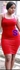 Fashion Ladies Vest Velvet Bodycon Dress-Red