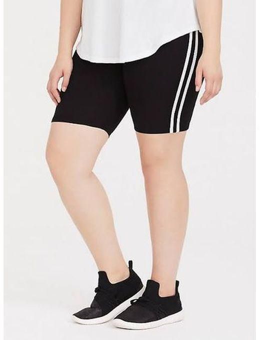 Fashion Ladies Biker Shorts/Gym Short/ Yoga Shorts With White Strips