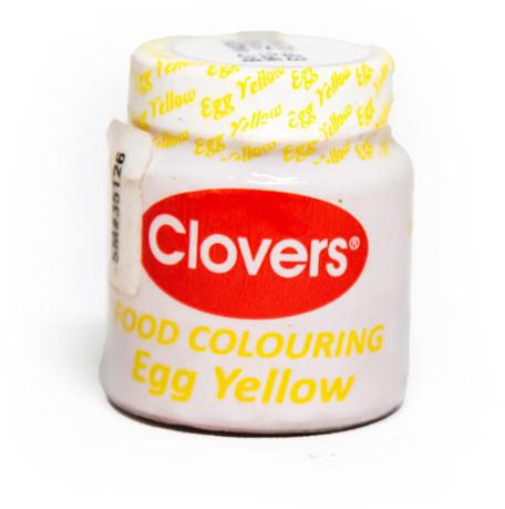 Clovers Powder Food Colour Egg Yellow 10g