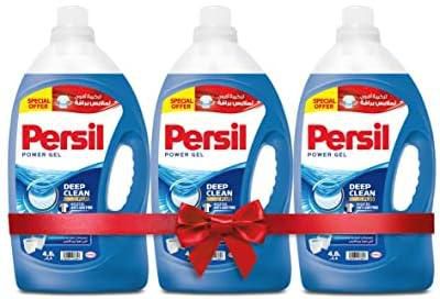 Persil Power Gel Liquid Laundry Detergent, With Deep Clean Technology,For Top Loading Washing Machines , Pack of Three, 3x 4.8 L