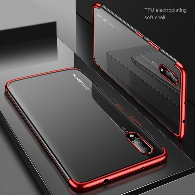 Generic Soft TPU Ultra-thin Lightweight Electroplating Case For Huawei Honor 8X 8X Max 8C Note 10 V9 Play 6C 8 Pro 9 10 8 Lite V9 9i 7X(Red)