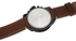 Curren 8230 Analog Dial Casual Men Watch Quartz Movement Leather Strap Wristwatch - Black, Brown