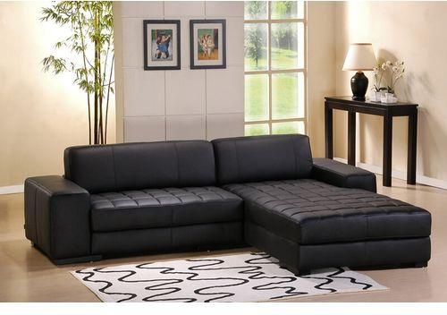 Designer L Shaped Sofa Black Leather, How To Decorate Around A Black Leather Sofa