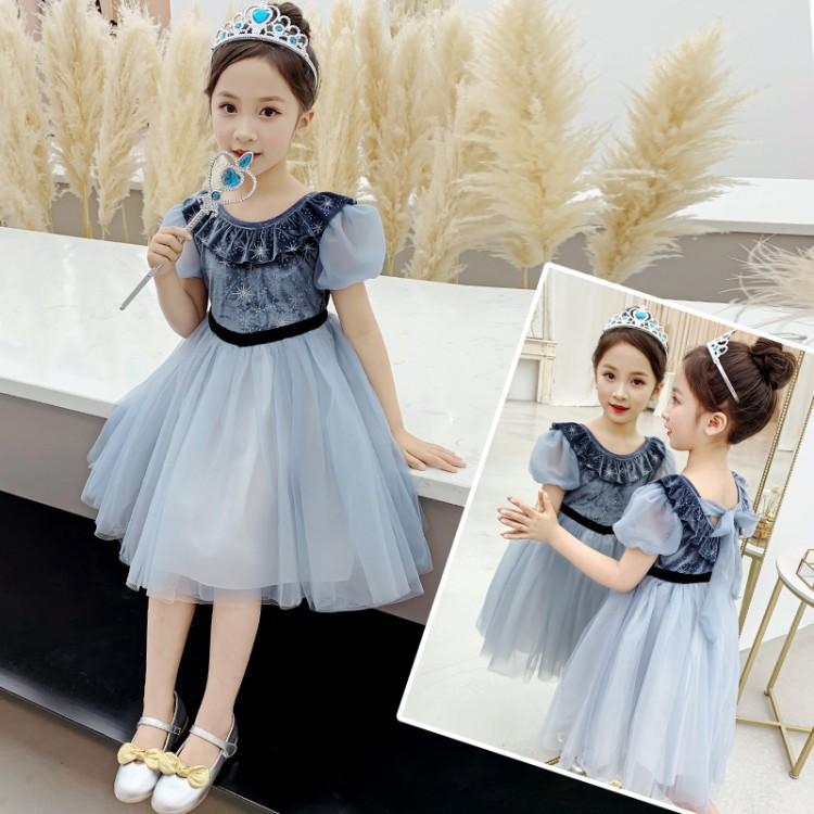 Girls Dress Mesh Dress Princess Dress - 6 Sizes (As Picture)