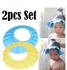 Fashion 2 Pcs Soft Adjustable Baby Shower Cap Bathing Protection Bath Cap For Toddler, Baby, Kids, Children