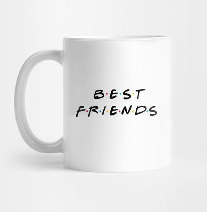 Best Friends Ceramic Mug - White