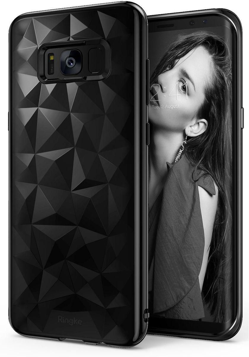Rearth Ringke Air Prism 3D Design Flexible TPU Case Cover for Samsung Galaxy S8 - Ink Black