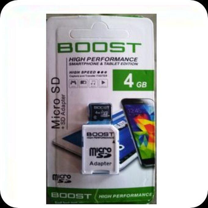 Boost Up Micro SD - Boost Memory Card 4GB