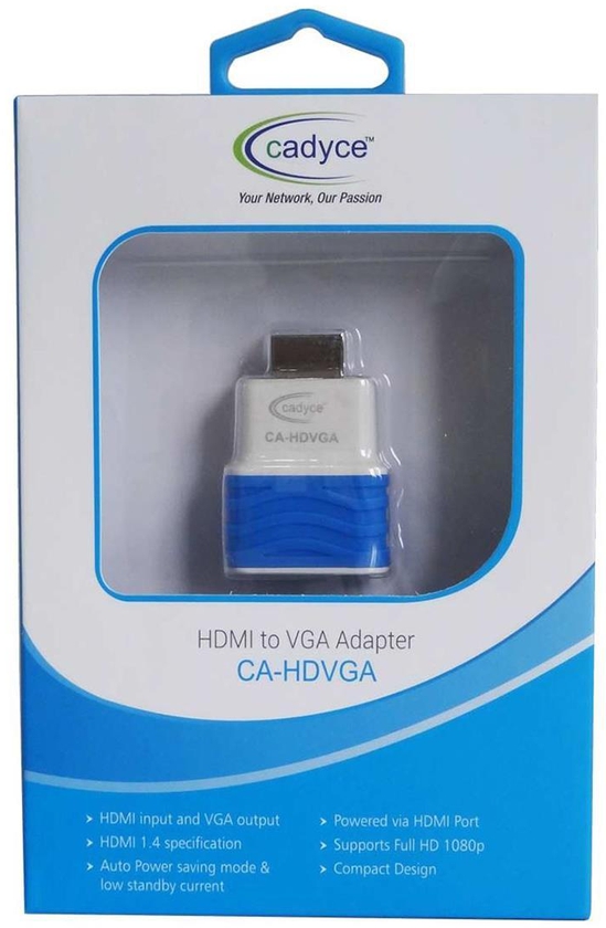 Cadyce HDMI to VGA Adapter - HDMI® input and VGA output (CAY HDVGA)