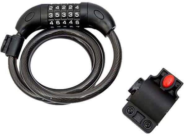Upten 5-Digit Code Combination Bike Lock Cable, 1.2m