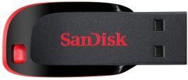 Sandisk Cruzer Blade USB Flash Drive, 128GB, Black- SDCZ50-128G-B35