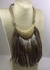 Fashionista Cafe Tassels And Golden Feathers Collier And Necklace