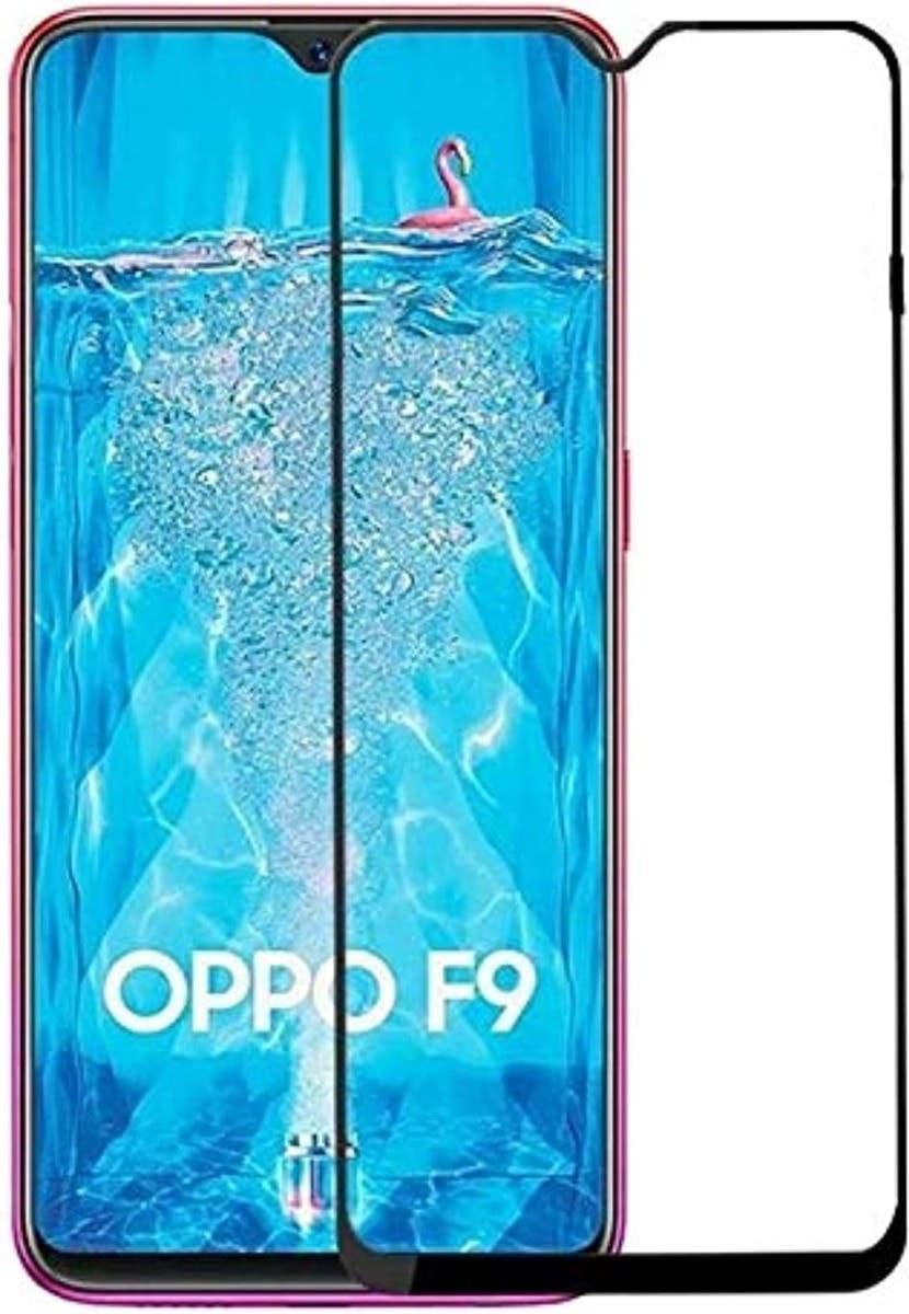 Get 5D Glass Screen Protection, Compatible with Oppo F9 - Black Clear with best offers | Raneen.com