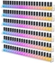 NIUBEE 24 Inches Nail Polish Rack Wall Mounted Shelf with Removable Anti-slip End Inserts, Clear Acrylic Nail Polish Organizer Display 150 Bottles