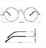 Women's Eyeglasses Round Big Reading Glasses Metal Frame Retro College Style Eyeglass Clear Lens Eye Glasses Frames