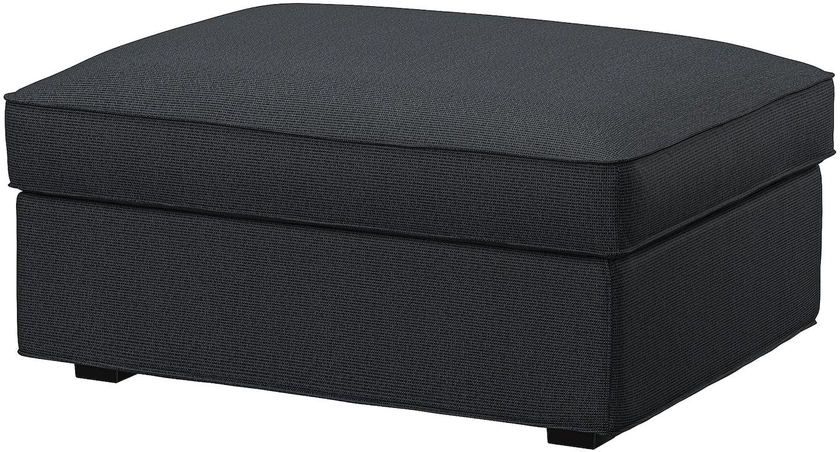 KIVIK Cover for footstool with storage - Tresund anthracite