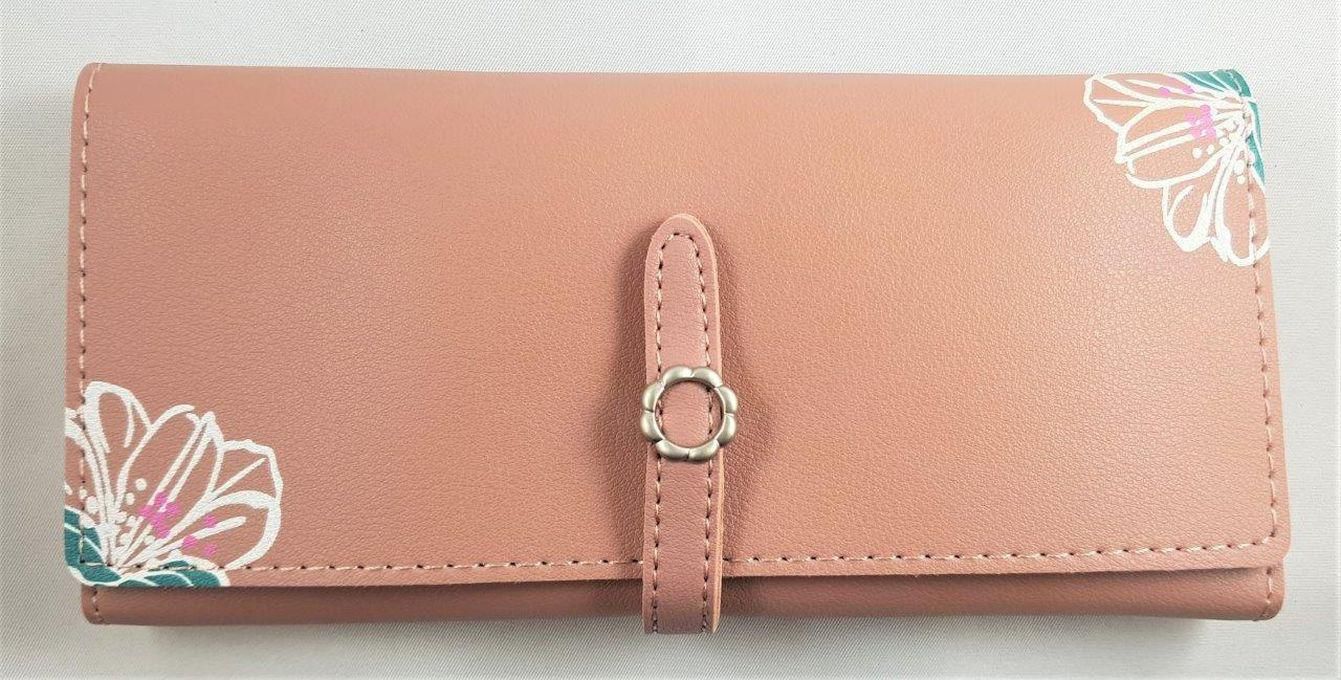 Wallet - Dark Pink Color Leather