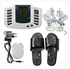 Digital Electrical Tens Acupuncture Therapy Massager. Slimming Body Stimulator Machine +Therapy Slippers. Perfect For Pain Reliefs And Stroke