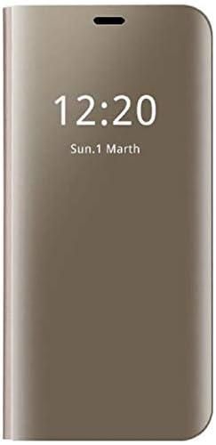 Samsung Galaxy S7 Edge Clear View Standing Cover - Gold