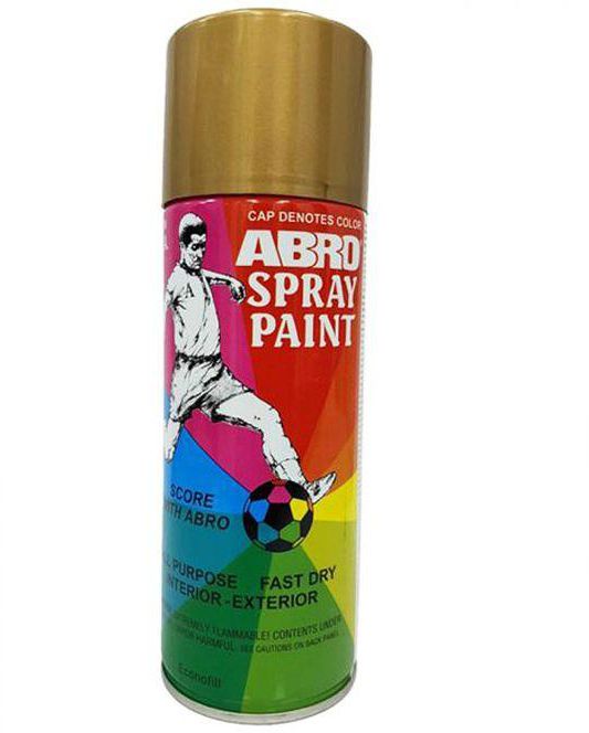 Abro Aerosol Spray Paint - GOLD